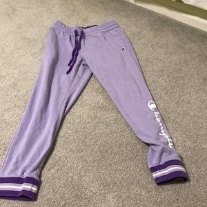 Purple champion sweatpants